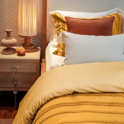 Cover de Duvet Pampa Cenefa Mostaza - Imagen 2