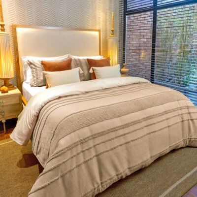 Cover de Duvet Pampa Cenefa Taupe - Imagen 1