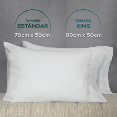 Set Fundas X2 100% Algodón 500 Hilos - Imagen 3