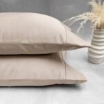 Set Fundas X 2 100% Algodón 300 Hilos Beige