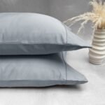 Set Fundas X 2 100% Algodón 300 Hilos Gris Plomo