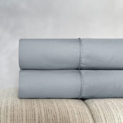 Set Fundas X 2 100% Algodón 300 Hilos Gris Plomo - Imagen 2