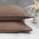 Set Fundas X 2 100% Algodón 300 Hilos Tabaco