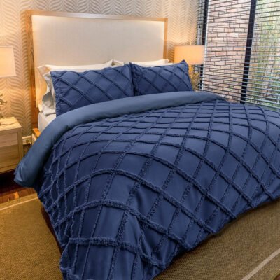 Cover de Duvet Pampa Rombos Azul Petroleo - Imagen 2