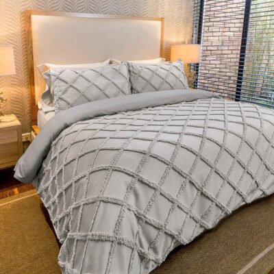 Cover de Duvet Pampa Rombos Gris - Imagen 2