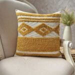 COJÍN ANKARA MOSTAZA 48X48